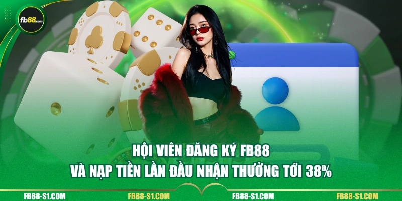 Hội viên đăng ký FB88 và nạp tiền lần đầu nhận thưởng tới 38%