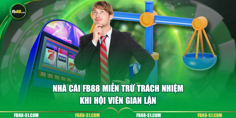 Nhà cái FB88 miễn trừ trách nhiệm khi hội viên gian lận